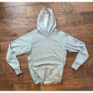Nike Therma Fit Fleece Pullover Hoodie S Small Gray Pouch Pocket Sweatshirt